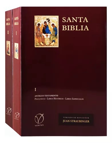 B. SANTA BIBLIA. STRAUBINGER. (2 VOLUMENES)812372722